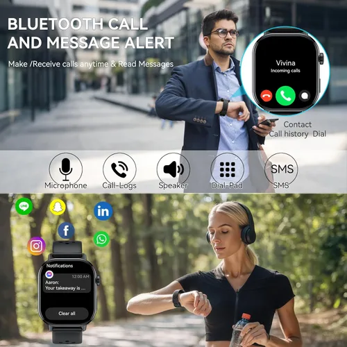 Miniatura 4 de Reloj inteligente para hombre, GPS, 2.06 pulgadas, HD, AMOLED, militar, multideporte, rastreador de fitness con llamada Bluetooth, brújula