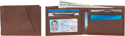Miniatura 2 de Ben Sherman Men's Manchester Slim Bifold Full-Grain Leather RFID Minimalist Gift Box Wallet