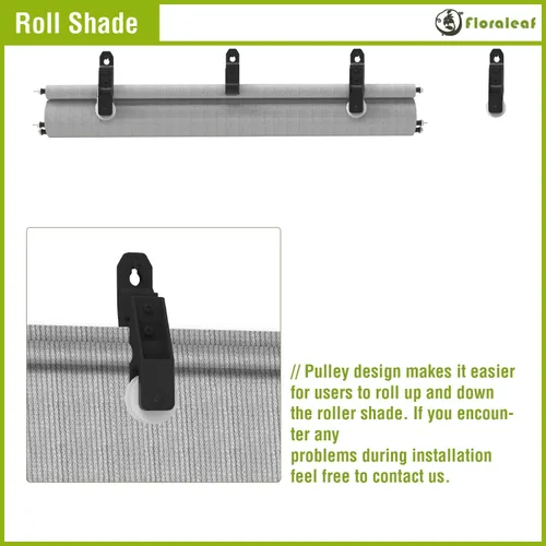 Miniatura 4 de Persianas enrollables para exteriores, para porche, terraza, pérgola, balcón, glorieta, privacidad, 5 pies de ancho x 6 pies de alto, tamaño Gris