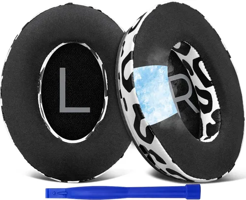Miniatura 12 de SOULWIT Almohadillas de enfriamiento para auriculares inalámbricos Bose QC45/QC SE/Quiet Comfort, almohadillas para los oídos con tela de seda