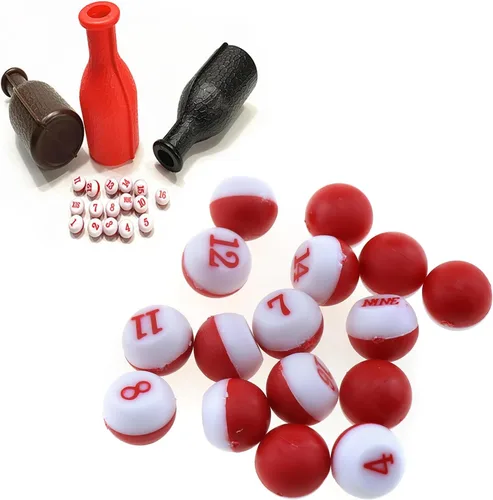 Miniatura 5 de Juego de 16 dados de plástico PP de 2/3 pulgadas de diámetro, para billar, accesorios de mesa de billar, adecuados para piscinas tradicionales
