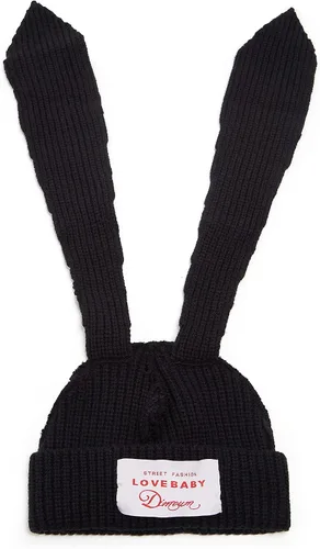 Miniatura 2 de Gorro de punto con orejas largas de conejo, gorro divertido de invierno, gorro cálido de punto de conejo de ganchillo para exteriores