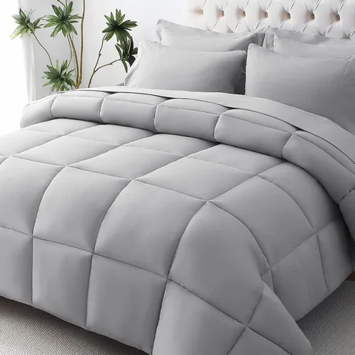 Miniatura 70 de JOLLYVOGUE Juego de edredón individual XL, cama ultrasuave en una bolsa, tamaño individual XL, 5 piezas, juego de ropa de cama certificado Oeko-TEX