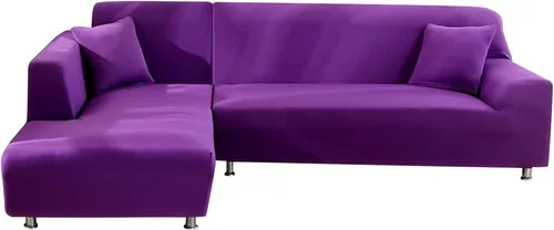 Miniatura 19 de MIFXIN Fundas de sofá modulares en forma de L, 2 piezas, elásticas tipo L, para sofá o sillón, protector de muebles para sala de estar, mascotas