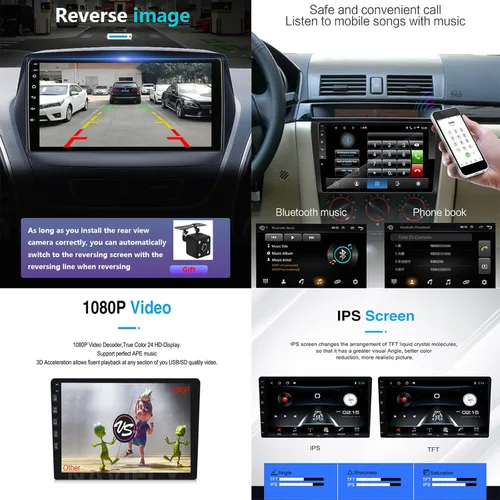 Miniatura 7 de 9 pulgadas Android 9.0 IPS pantalla coche estéreo radio navegación GPS para Isuzu DMAX 2007-2011 unidad principal Bluetooth reproductor multimedia