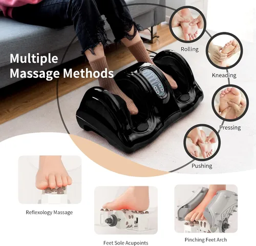Miniatura 2 de Giantex Shiatsu - Máquina masajeadora de pies para pies, pierna y pantorrilla, tobillo para aliviar el dolor, regalo de spa, masaje de amasamiento