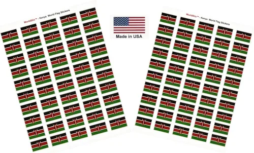 Miniatura 20 de 100 calcomanías de la bandera de Alaska; 1.5" x 1" hechas en Estados Unidos, calcomanías autoadhesivas de la bandera del estado para álbumes