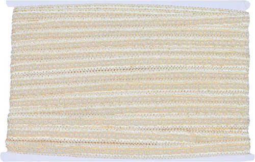 Miniatura 3 de Borde básico hecho a mano de 13 yardas, 0.6 in/0.59 pulgadas de diámetro, trenza para bricolaje, decoración... beige