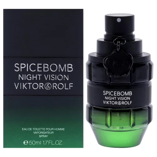 Viktor&Rolf - Spicebomb Nightvision Eau de Toilette - Cálido, picante y fresco - Colonia para hombre - Con notas de bergamota cítrica, especias