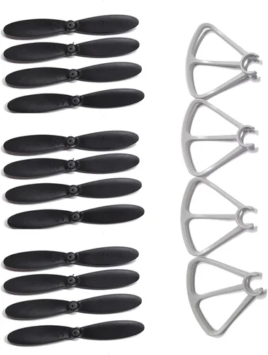 Miniatura 2 de 4D V9 4D-V9 Mini Drone Repuestos V9 Drone Propellers Props Hoja de Arce Protector Protector Marco Accesorio de Reemplazo para 4D V9 RC Drone Juego 01
