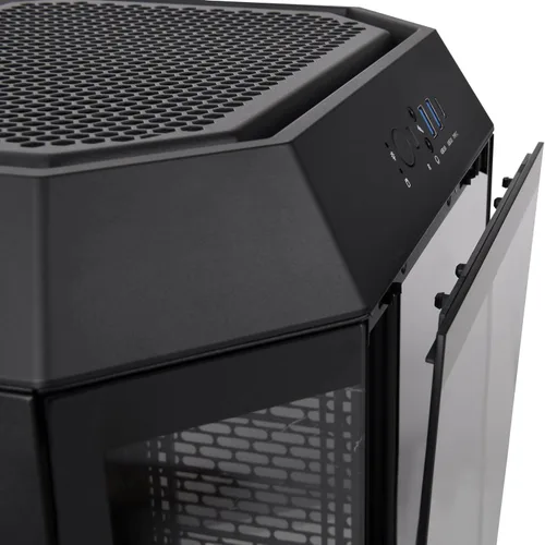Miniatura 6 de Thermaltake Carcasa micro ATX negra Tower 300; ventilador CT de 0.079 x 5.512 in incluido; soporta radiador de hasta 16.535 in; kit de soporte