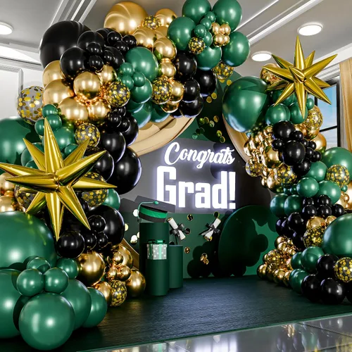 Miniatura 11 de Kit de arco de guirnalda de globos de mago mágico todo en 1 con snitch adicional para decoraciones de cumpleaños de mago mágico, suministros