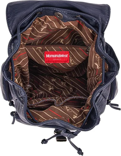 Miniatura 3 de Montana West Mochila para mujer Western Trendy Satchel Backpack, marino, Mochilas de viaje