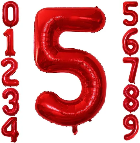 Miniatura 201 de Goer, conjunto de globos de papel aluminio para decoraciones de cumpleaños, globos de las letras de feliz cumpleaños y de números Oro