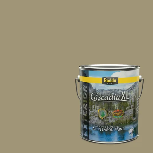 Miniatura 126 de Rodda Paint CASCADIA XL - Pintura satinada exterior e imprimación en uno, 1 galón, hoja de aloe