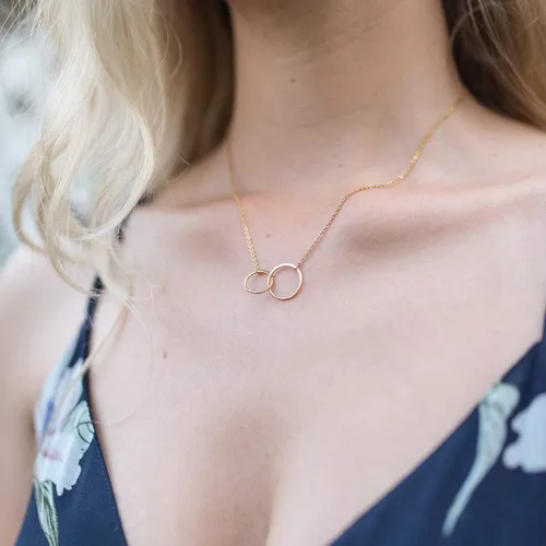 Miniatura 6 de Collar de regalo para mujeres y niñas, colgante de joyería moderna ajustable, idea de regalo de amor para ella con tarjeta sincera, regalos de larga