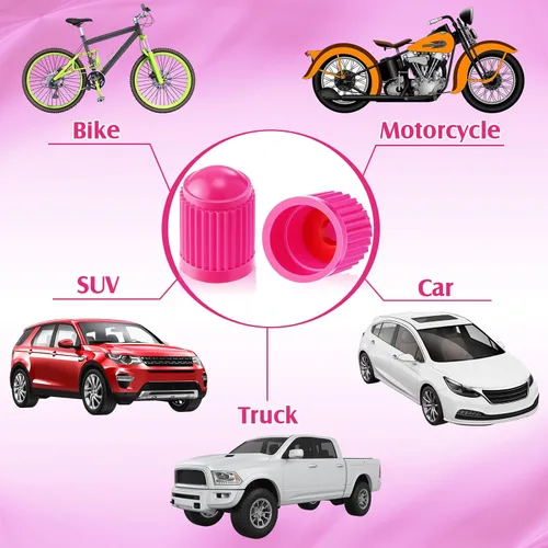Miniatura 60 de Outus 20 tapas de vástago de válvula de neumático, tapas universales de plástico para vástagos de válvula de automóvil, bicicletas, automóviles