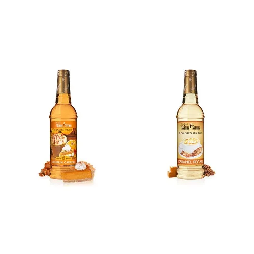 Miniatura 8 de Jordan's Skinny Syrups - Jarabes de café sin azúcar, sabor a calabaza y moca Sabor cero calorías para bebidas