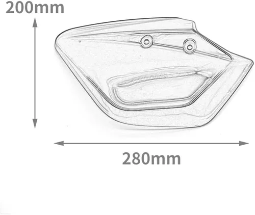 Miniatura 9 de Easygo par motocicleta protector protector parabrisas para Yamaha NVX NMAX AEROX 125 150 155 Xmax 250 300 400