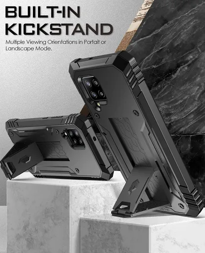Miniatura 3 de Poetic Revolution - Funda para Samsung Galaxy A42 5G, protector de pantalla integrado funciona con identificación de huellas dactilares, carcasa