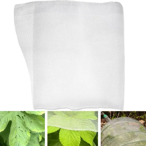 Miniatura 7 de Red con barandilla contra mosquitos, insectos y pájaros, malla para jardín protege plantas, frutas y flores, 15 pies