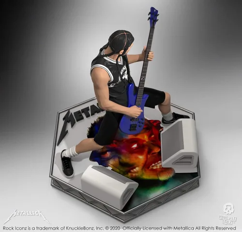 Miniatura 3 de Knucklebonz - Estatua coleccionable de edición limitada de Robert Trujillo (Metallica) (solo 3000 creados) - Rock Iconz, con licencia