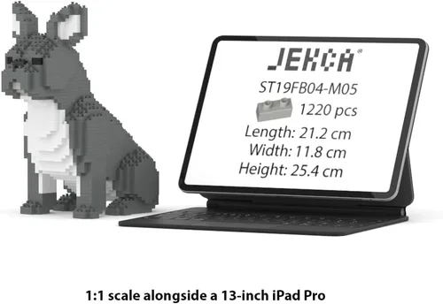 Miniatura 2 de JEKCA Bulldog francés 04S-M03 Bloques de construcción de plástico para perros Edad 14+
