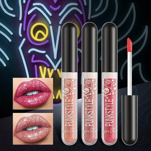 Miniatura 2 de Juego de 12 lápices labiales líquidos mate, maquillaje de labios, brillo de labios brillante con diamantes, 24 horas, de larga duración
