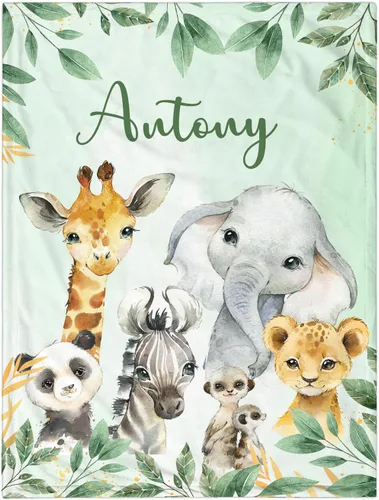 Miniatura 27 de Manta de Bebé Personalizada para Niñas, Manta de Bebé Personalizada con Nombre, Mantas Suaves y Acogedoras Personalizadas con Nombre para Niños