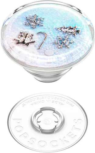 Miniatura 4 de PopSockets Agarre adhesivo para teléfono, soporte, soporte para teléfono, Navidad - Tidepool Snowed In Nevado
