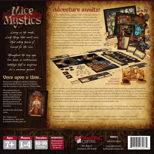 Miniatura 2 de Mice & Mystics Juego de mesa Aventura cooperativa Estrategia Juego familiar divertido para adultos y niños A partir de 7 años 1-4