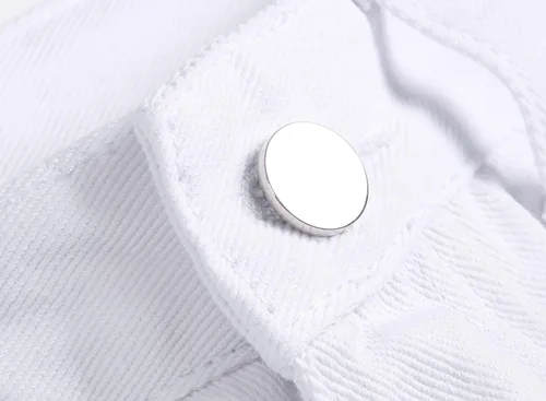 Miniatura 8 de OIIIO Pantalón vaquero de pierna recta rasgados para hombre