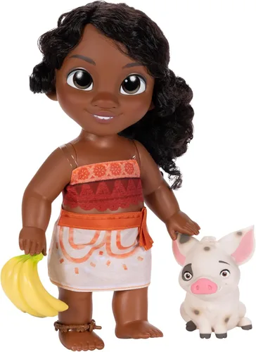 Miniatura 4 de Disney Moana 2 Hermana Pequeña Simea Muñeca y Figura de Pua - Juego de Muñecas para Niñas Oficialmente Licenciado, Gran Regalo de Cumpleaños, Regalo