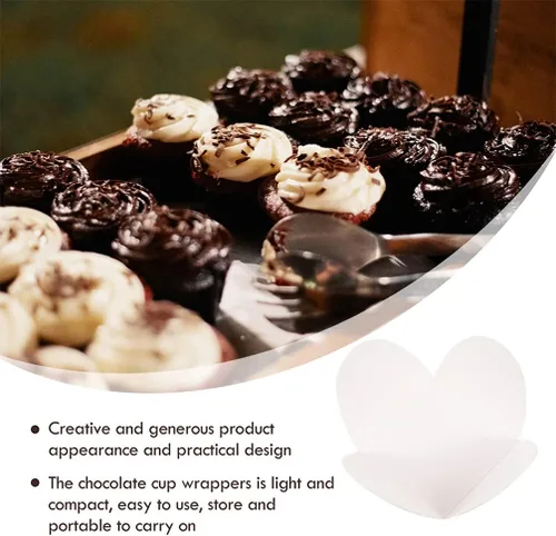 Miniatura 8 de Hemoton Copas de trufas de papel kraft, 400 unidades, envoltorios de chocolate, forros de postre para mini pasteles, magdalenas y suministros