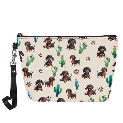 Miniatura 40 de Mumeson Patrón personalizado para mujer, bolsa de cosméticos de viaje, estuche de maquillaje, organizador de neceser de tocador