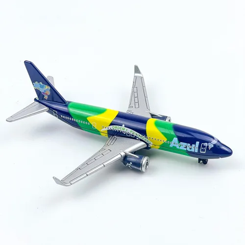 Miniatura 2 de AVIAMUSE Modelo de avión, modelo de avión azul avión adecuado para colección y Navidad, regalos de cumpleaños