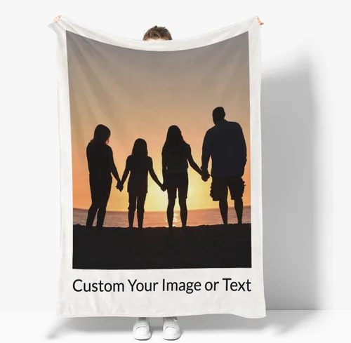 Miniatura 17 de Manta personalizada, mantas personalizadas con texto fotográfico, regalo divertido para amigos de mascotas, cumpleaños, Navidad Personalizado01