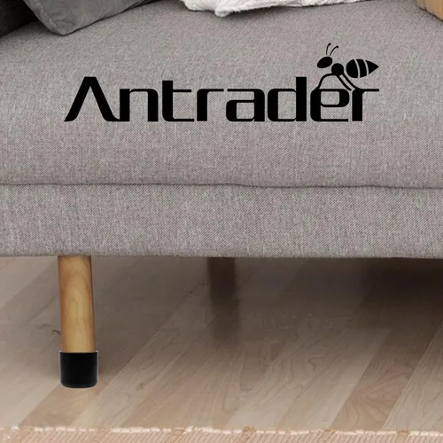 Miniatura 4 de Antrader - Tapas redondas de PVC de 1.5 pulgadas de diámetro, para patas de silla, color negro, paquete de 4