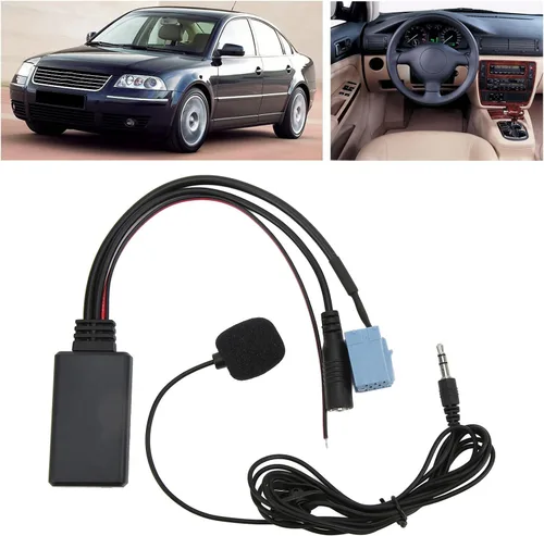 Miniatura 2 de Tbest Cable estéreo Bluetooth5.0 Aux in 0.138 in Jack Iso 7 607 897 093 Terminales de reemplazo de micrófono manos libres y arneses de cableado