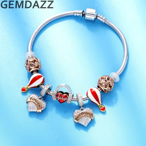 Miniatura 4 de GEMDAZZ Abalorio de plata de ley 925 para madre, padre, hija, hijo, hermana, nana, esposa, marido, abuela, amiga, madrina, hija, ahijada, cuentas
