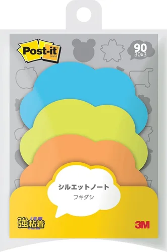 Miniatura 16 de Post-it SSS-YA2 Notas adhesivas fuertes, diseño de silueta, hortensia 2.7 x 2.7 pulgadas (2.717 x 2.717 in), 30 hojas x 3 almohadillas