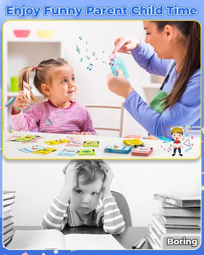 Miniatura 4 de KOKODI Juguetes para niños de 2, 3, 4, 5 años, juguete de terapia del habla, tarjeta flash parlante 224 palabras visuales, juguetes sensoriales