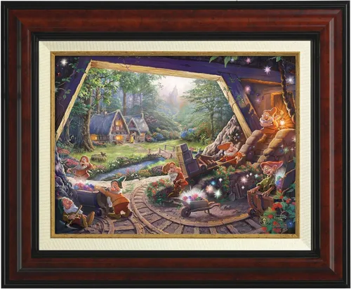 Miniatura 10 de Thomas Kinkade Studios Snow White and the Seven Dwarfs - Lienzo envuelto en galería (8 x 10 pulgadas)