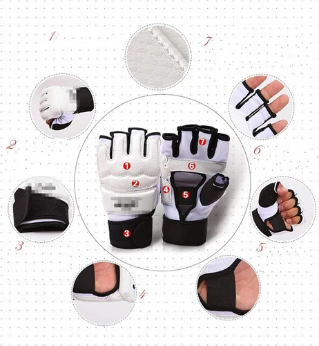 Miniatura 2 de Guantes de taekwondo para hombres y niños, saco de boxeo, artes marciales, artes marciales, artes marciales, lucha, entrenamiento de Muay Thai