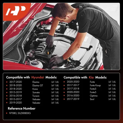 Miniatura 2 de A-Premium Bujías de Iridio Platino Compatibles con Hyundai Elantra 2017-2020, Elantra GT 2018-2020, Sonata, Tucson, Veloster, Kona y Kia Soul