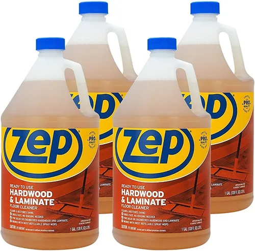 Miniatura 7 de Zep ZUHLF128 - Limpiador industrial para pisos de madera dura y laminado, 1 galón, elimina manchas, manchas y rozaduras. Limpia y restaura el brillo