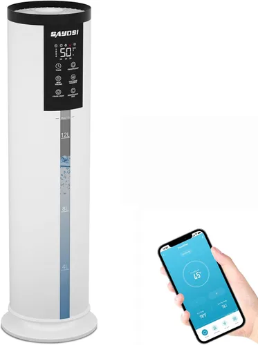 Humidificador, humidificador inteligente de 3.4 galones (13 litros) para dormitorio y hogar, humidificadores de niebla fría de 2000 pies cuadrados