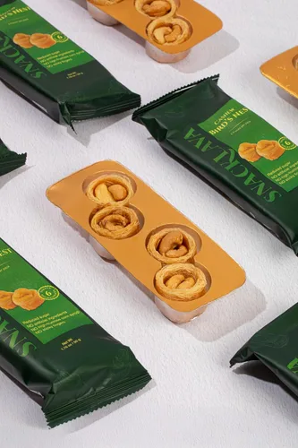 Miniatura 2 de Snacklava Cashew Bird's Nest - Paquete de 6 (24 piezas por paquete) - Sin ingredientes artificiales, colores o conservantes - Pasteles hechos a mano