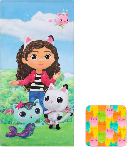 Miniatura 13 de Franco Toalla de baño y playa para niños con juego de toallitas, 50 x 25 pulgadas, Trolls