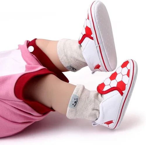 Miniatura 5 de Unsex - Zapatos de lona para niños y niñas, zapatos para primeros pasos, antideslizantes, suela suave, zapatos planos para niños pequeños